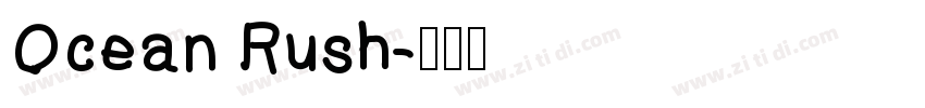 Ocean Rush字体转换